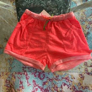 NWT Billiebush Soft Shorts Neon Coral Sz 10
